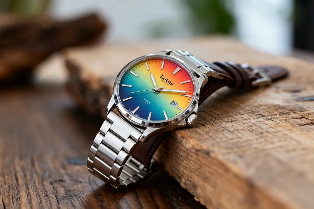 Lotus automatique : montres homme en acier bleu chic ⌚