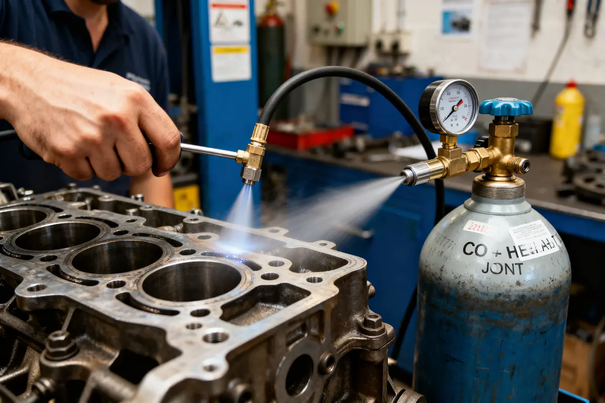 Testeur de joints de culasse au CO2 : guide d’utilisation pro
